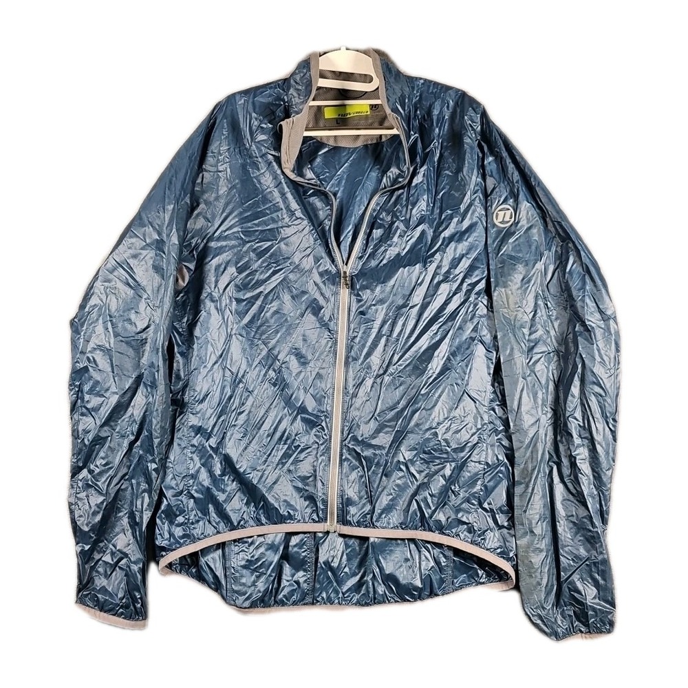 Novara‎ Cycling Windbreaker Stowable Reflective Lightweight Jacket Mens L Blue